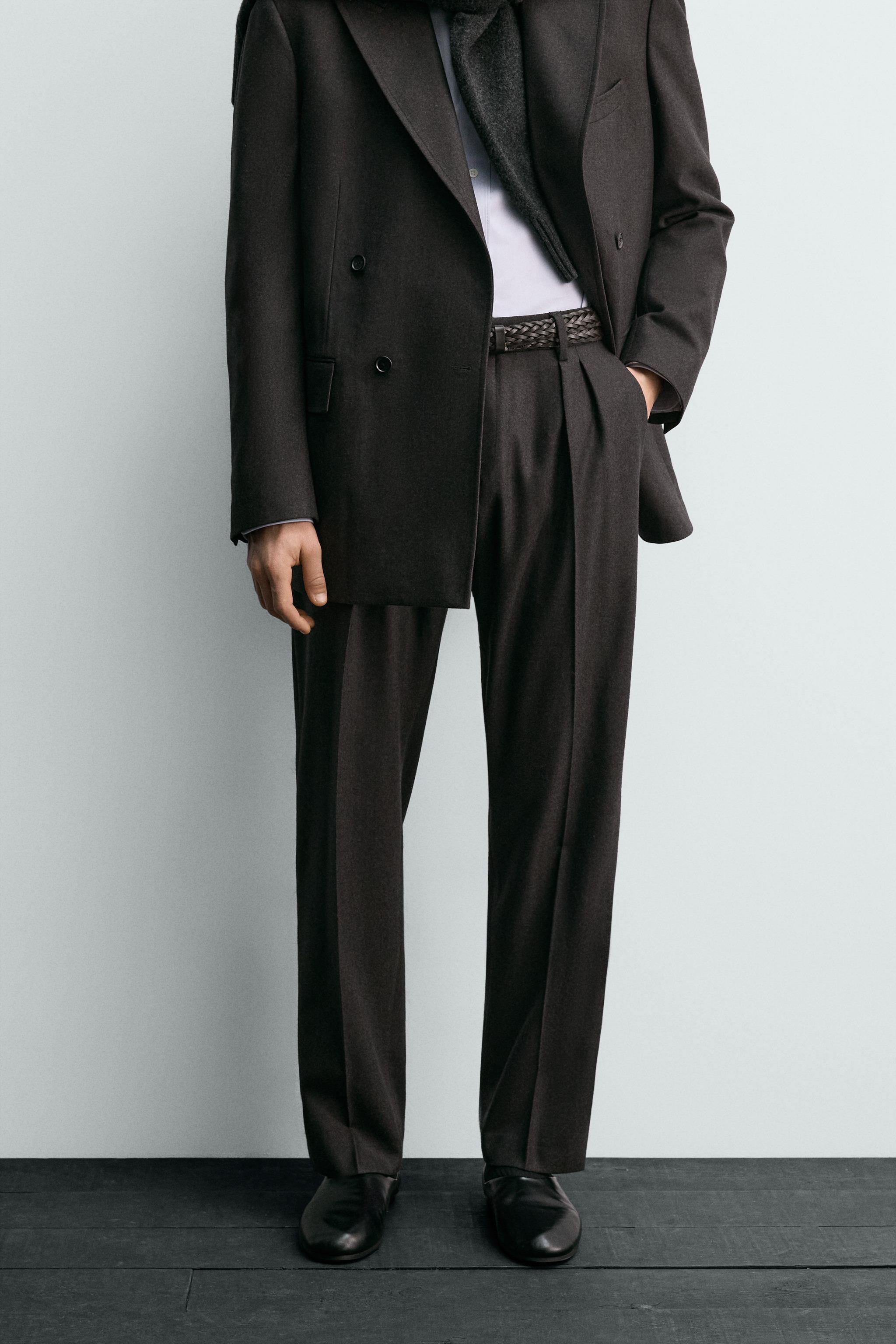AARON LEVINE X ZARA WOOL SUIT PANTS